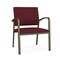 Lesro Newport Wide Guest Chair Metal Frame, Bronze, OH Wine Upholstery NP1201 - alternate 1
